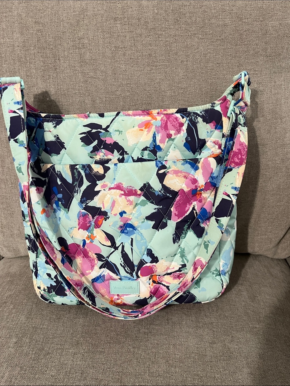 Vera Bradley XL Crossbody in Floating Blossoms in Ultralight